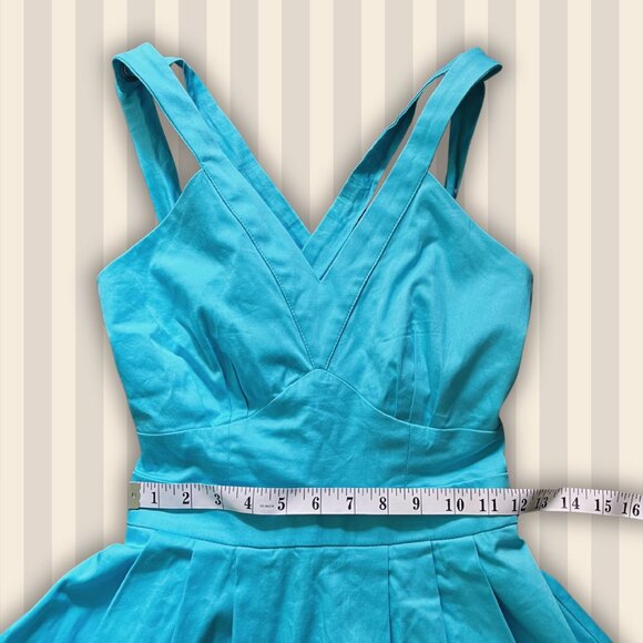 Second Hand Naf Naf blue tie-back dress (NWT) - Size XS - Picture 6 of 9